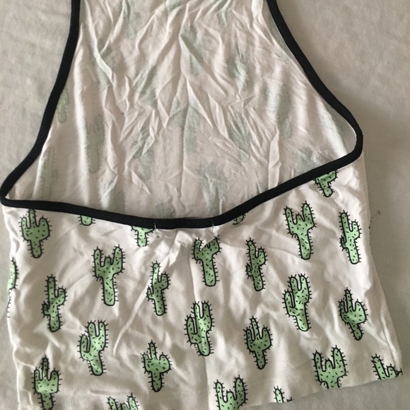 forever 21 cactus print halter top - Picture 8 of 9